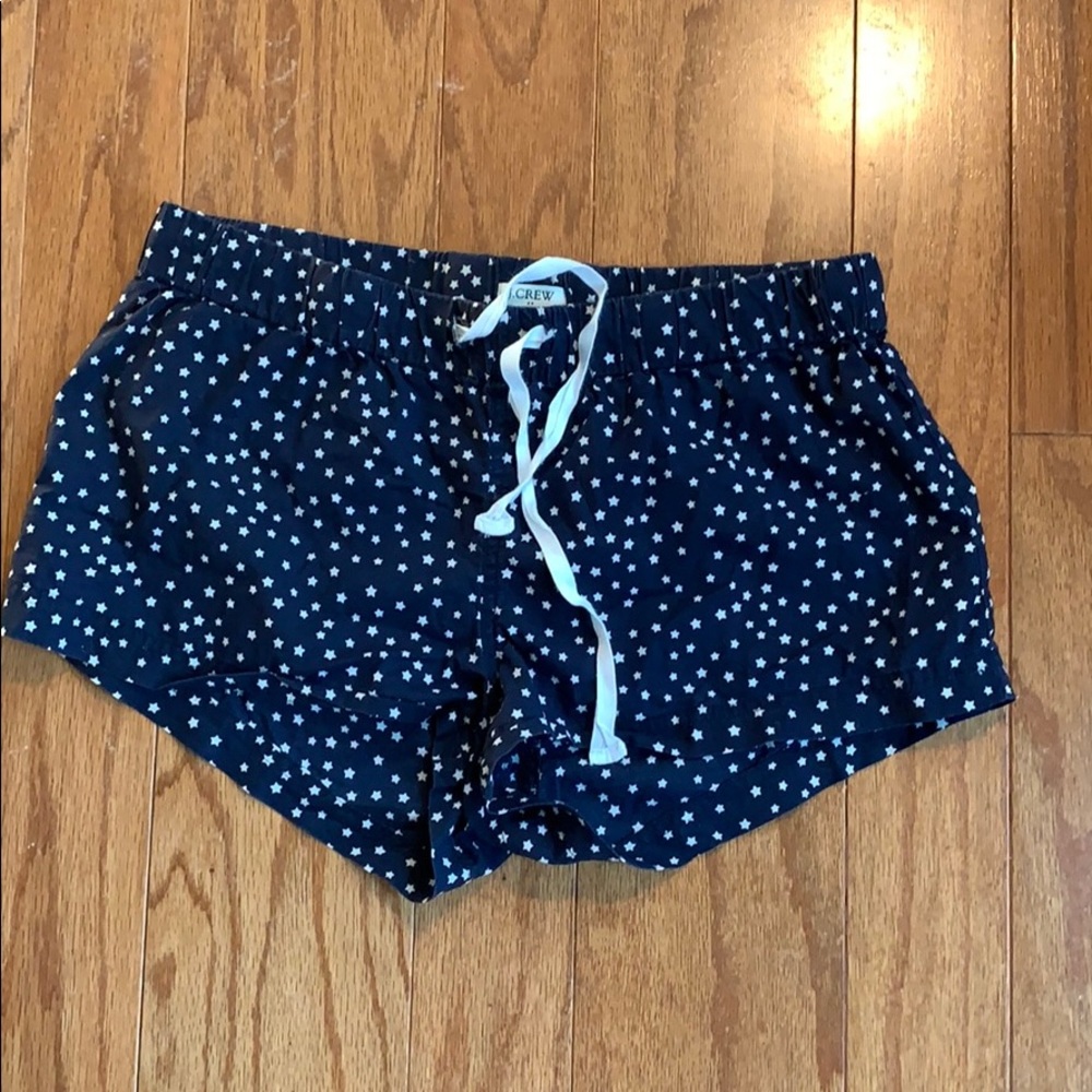 J. Crew factory pajama shorts blue with stars